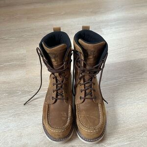 Rugged Tan Leather Boots for Men